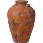Amphore en terre cuite marron 60 x 60 x 80 cm Amphore en terre cuite marron 60 x 60 x 80 cm