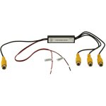 Amplificateur et repartiteur de signal video 3 canaux 1x rca vers 3x rca