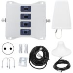 Amplificateur de signal de tlphone portable gsm 900 / dcs 1800 / 3g 2100 / 4g 2600mhz 4 bandes avec ...