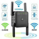 Amplificateur wifi puissant sans fil ?r�p�teur wifi 1200 mbps 5ghz & 2. 4ghz dual bande