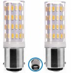 Ampoule ba15d led 5w 12v - 24v, ba�onnette double contact ampoule, 50w �quivalent blanc chaud 3000k, ...