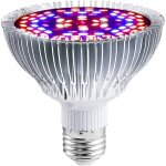 Ampoule de culture e27 50 w, lampe de culture led � spectre complet avec uv et infrarouge, adapt�e aux ...