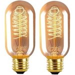 Ampoule edison vintage dimmable 40w e27 vis ampoule filament d�corative r�tro cage d'�cureuil t45 tube ...
