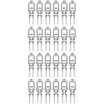 Ampoules halog�nes g4 blanc chaud (10w 12v) - lot de 20, longue dur�e de vie