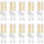 Ampoules led g9 5w, equivalente 40w 50w halog�ne lumi�re, 450lm, blanc neutre 4000k, ac 220v, culot g9 ...