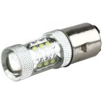Ampoule phare moto 80w blanc 16 led ba20d h6 pour mobylette et quad