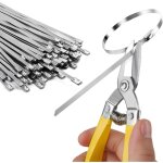 Amrinugl - colliers de serrage m�talliques robustes (avec coupe - c�ble) - acier inoxydable r�sistant ...