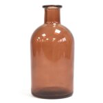 Flacon diffuseur � roseaux antique rond de 200 ml - ambre - vendu par 1