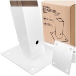 Ancrage de pied pour base de poteau de montage de m�t viss� dans un support en b�ton