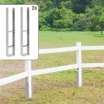 Ancre de poteau patte de poteau support de poteau ancre h support de clture 600mm 81mm 2 pices - einfeben ...