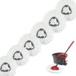 6pcs vadrouilles de rechange pour vileda o - cedar turbo 2 en 1 easywring & clean compatible ttes de ...