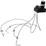 Kit d'allumage pour gril - quatre sorties avec bougie d'allumage - avec du fil : (quatre �lectrodes)