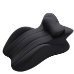 Andyou - oreiller de soutien lombaire, coussin ergonomique pour le dos et la lecture - housse lavable ...