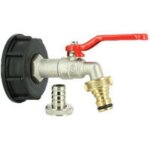 Andyou - raccord cuve eau s60x6 - robinet eco laiton 15 mm + nez 20x27