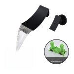 Andyou - robinet mitigeur murale lavabo m�langeur salle de bain avec cascade bec extra - large robinet ...