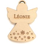 Ange de no�l en bois personnalisable ? d�coration sapin � suspendre ? pr�nom grav� ? 8 x 6 cm ? fabrication ...
