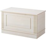Anita - commode en bois massif blanc style cottage