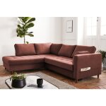 Lisa design - anna - canapé d'angle gauche - 5 places - convertible - en velours Lisa design - anna - canapé d'angle gauche - 5 places - convertible - en velours