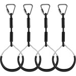 Anneaux d'escalade pour enfants - multifonctionnels - balanoire avec anneaux en plastique - charge maximale ...