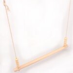 Anneaux gymnastique, anneau balancoire en bois, trapze cirque, balanoire trapeze pour bebe, barre de ...