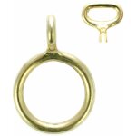 Anneau en or avec crochet d'arrimage fixe