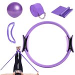 Anneau de pilates - ballon de pilates - kit d'anneaux de yoga - accessoires de fitness � domicile - kit ...