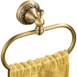 Anneaux porte - serviettes ovales en laiton, tissu ancien, gravure exquise, accessoires de d�coration ...