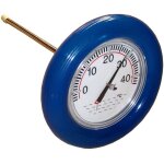 Anneau de sauvetage thermomètre bleu, thermomètre de piscine avec anneau flottant bleu Anneau de sauvetage thermomètre bleu, thermomètre de piscine avec anneau flottant bleu