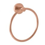 Anneau de serviette colorado en laiton rose gold bross� 17 cm