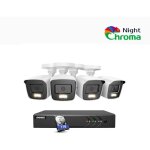 8ch kit de vidosurveillance extrieures, 5mp dvr et 4 camras couleur vision nocturne filaires hd 1080p, ...