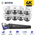 8ch kit de vidosurveillance nvr 88mp camras intelligent double lumire accs distance ip67 scurit ...