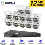 Kit de vidosurveillance extrieure 12 mp, 12camras extrieures couleur et vision nocturne ir, microphone ...