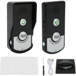 Lot de 2 sonnette d'interphone vocal, 1000 m de charge usb intelligente sans fil appel sonnette tanche ...