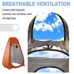 Barnum, la tente de confidentialit pop - up portable convient  la douche extrieure(orange) barnum