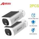 Anran - lot de 2 caméras de surveillance wifi exterieur sans fil, panneau solaire intégré, caméra ip ... Anran - lot de 2 caméras de surveillance wifi exterieur sans fil, panneau solaire intégré, caméra ip ...