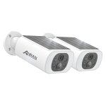 Anran - lot de 2 caméras de surveillance wifi exterieur sans fil, panneau solaire intégré, caméra ip ... Anran - lot de 2 caméras de surveillance wifi exterieur sans fil, panneau solaire intégré, caméra ip ...