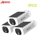 Anran - lot de 3 caméras de surveillance wifi exterieur sans fil, panneau solaire intégré, caméra ip ... Anran - lot de 3 caméras de surveillance wifi exterieur sans fil, panneau solaire intégré, caméra ip ...
