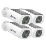 Anran - lot de 4 caméras de surveillance wifi exterieur sans fil, panneau solaire intégré, caméra ip ... Anran - lot de 4 caméras de surveillance wifi exterieur sans fil, panneau solaire intégré, caméra ip ...