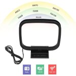 Antenne boucle am fm, connecteur  2 broches, cble d'antenne am pour rcepteur stro de table, rcepteur ...