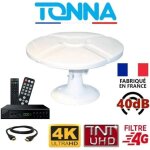Antenne camping car 40db tnt hd omni tonna + r�cepteur tnt hd dvb - t2 sedea snt - 2002 - hd + c�ble ...