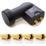 Premiumx antenne parabolique satellite - t�te lnb universelle twin - 0, 1 db - 02 pxt full hd 3d compatible ...