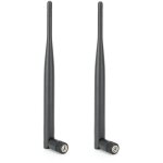 Antenne de routeur 2 pices systme wifi durable 6db gain lev 2. 4 / 5. 8g double bande sma trou intrieur ...