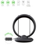 Antenne tv num�rique terrestre interne amplifi�e vhf uhf fm pour camping - car portable