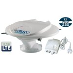 Antenne tv omnidirectionnelle wing22 avec amplificateur at412 5g, c�ble coaxial de 5m - teleco