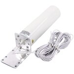 Antenne wi - fi 4g lte, omnidirectionnelle 12 dbi, 5 m, double fil, 2, 4 ghz, pour routeurs b315, e8372 ...