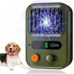 Anti aboiement chien, rechargeable dispositif dissuasion dispositif anti aboiement ultrasons 33ft anti ...