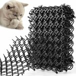 Anti - chat avec pointes, lot de 12 tapis anti - cailles pour chat avec pics, tapis rpulsif chat exterieur ...