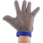 Anti coupure, 304 en acier inoxydable maille gants jardinage gants r�sistants aux coupures pour l'�caillage ...