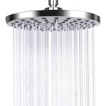 Anti - limescale rain shower head, fixed stainless steel shower head, water saving and high pressure ...
