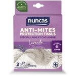 Anti - mites armoires protection tissus 2 grands feuillets - nuncas
